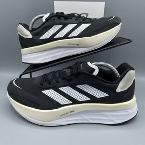 Adidas Women's Size 7 Adizero Boston 10 Running Shoes H67515 Black Gold White